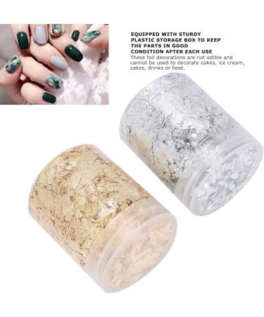 Nail Gold Foil Small Volume Nail Decoration Good Condition Light Weight Amazing Luster for Home Woman - Buy Online on GoSupps.com