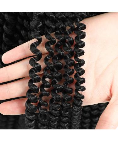 12 Inch Spring Twist Hair 6 Pack - Water Wave Passion Crochet Braids in 1B - Buy Online on GoSupps.com