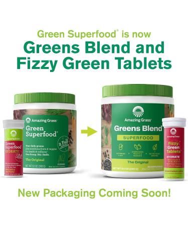 Buy Amazing Grass Green Superfood Original - 8.5 oz (240g) | Nutrient-Dense Superfood Powder - Buy Online on GoSupps.com