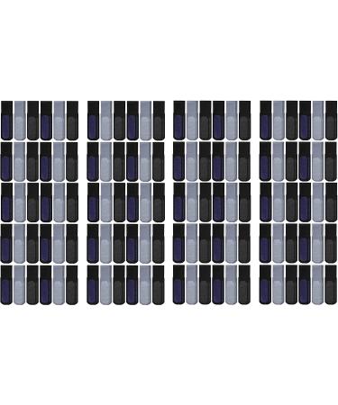 Yacht & Smith 120 Pairs of Loose Fit Gripper Bottom Diabetic Non-Skid Slipper Black Socks Grippy Hospital Sock Wholesale Bulk
