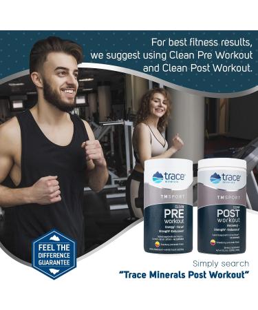 TMSPORT Series Pre Workout Supplement - Energy & Strength Booster - Raspberry Lemonade Flavor - 18.1oz | Trace Minerals - Buy Online on GoSupps.com