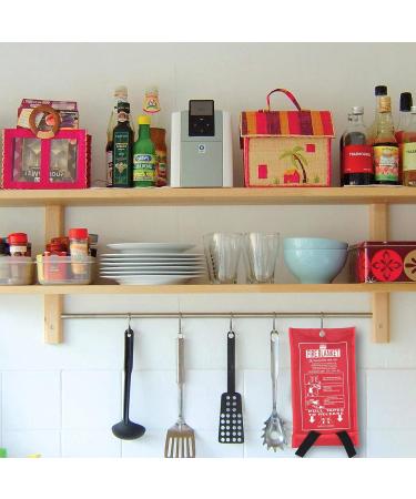 Deke Home Pack Fire Blanket Fiberglass - Emergency Flame Retardant Safety Cover for Kitchen, Fireplace, Car, Office, Warehouse - Survival Suppression Blanket - Buy Online on GoSupps.com