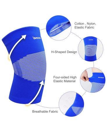 Knee Braces for Pain Relief - uxcell Knee Compression Sleeve for Running & Joint Support - Breathable Brace for Men & Women Size L - Buy Online on GoSupps.com