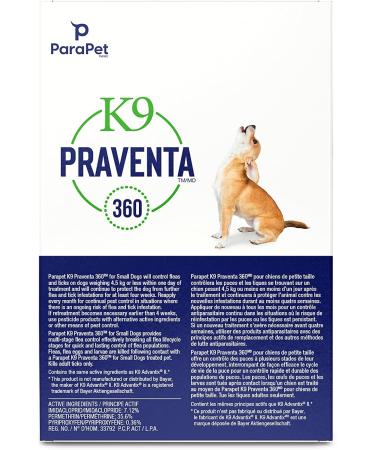 Parapet K9 Praventa 360 for Small Dogs 1 Tube - Buy Online on GoSupps.com