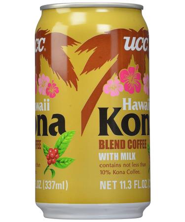 UCC Hawaii Kona Blend Coffee with Milk 11.3 Fl Oz - Pack of 24 | Rich and Smooth Hawaiian Coffee Drink - Buy Online on GoSupps.com