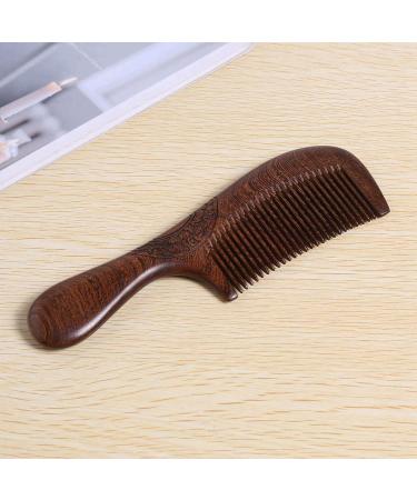 Bcowtte 4X Unisex Sandalwood Comb Women Men Home Travel Wood Anti-Static Fine-Tooth Comb Wooden Handles Hair Comb - Buy Online on GoSupps.com