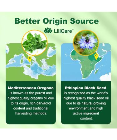 Oil of Oregano with Black Seed Oil Filled Gummies - 2 Months Supply - , Aceite De Oregano Capsulas Organic Alternative, Carvacrol & Thymoquinone with Vitamin E, C, D3, Zinc, Liposomal Form, Sugar Free 60 Count (Pack of 1) - Buy Online on GoSupps.com