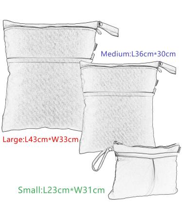 Damero 3-Piece Reusable Wetbag Diaper Bag Set - Ideal for Baby Diapers Dirty Clothes & Accessories - Perfect for On-the-Go Parents (Cat Design) - Buy Online on GoSupps.com