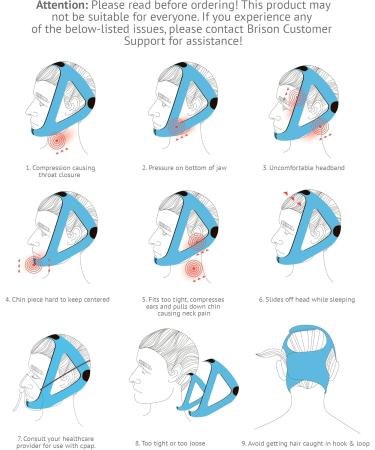 BRISON Anti Snoring Chin Strap - Adjustable Snore-Stopper Face Mask for Men & Women - Comfortable Mouth Closure for Better Sleep - Grey - Buy Online on GoSupps.com