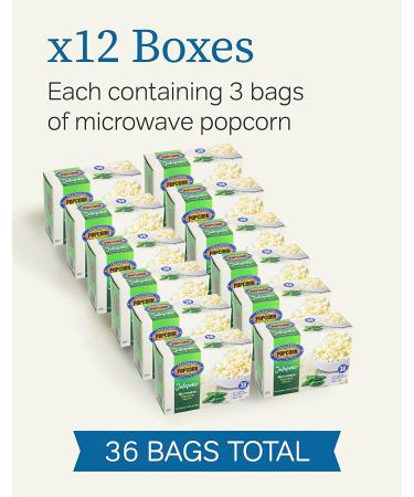 Preferred Popcorn Jalapeno Microwave Popcorn 36 Pack - Non-GMO, Gluten Free, 100% Whole Grain, 3 Ounce (Pack of 36) - Buy Online on GoSupps.com