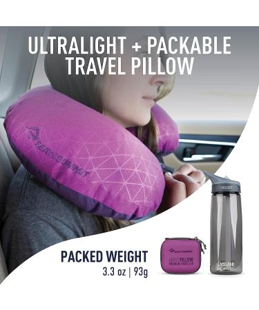 Sea to Summit Aeros Premium Traveller Inflatable Neck Pillow - Magenta - Buy Online on GoSupps.com