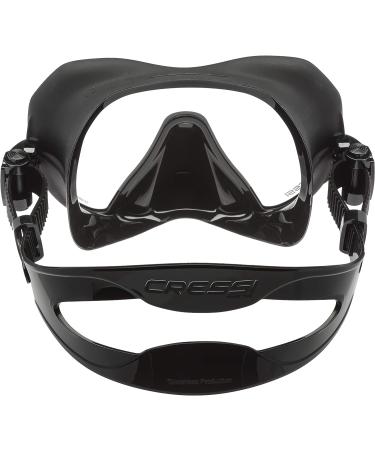 Cressi Adult Frameless Scuba Diving Mask - Soft Silicone Skirt - Z1 - Black/Black - Buy Online on GoSupps.com