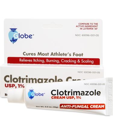 Clotrimazole 1% Cream 0.5 oz (8 Pack) - Travel Size, Compare to Lotrimin - Buy Online on GoSupps.com