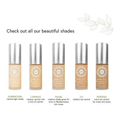 Honeybee Gardens Liquid Foundation - Luminous Finish | Natural and Vegan Makeup - Buy Online on GoSupps.com