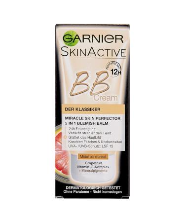 Garnier BB Cream - Tinted Day Cream for Radiant Complexion | Medium to Dark | SPF 15 | 50ml - Buy Online on GoSupps.com