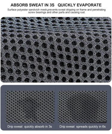 CaCaCook Bike Sweat Trainer - Adjustable Indoor Cycling Mat (24x23x2 Black) for Optimal Workout & International Shipping - Buy Online on GoSupps.com