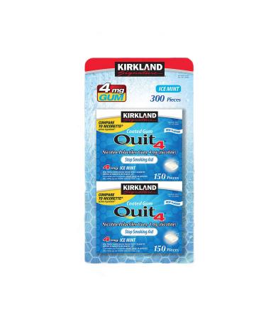 Kirkland Signature Quit Ice Mint Gum 4 mg, 300 Pieces