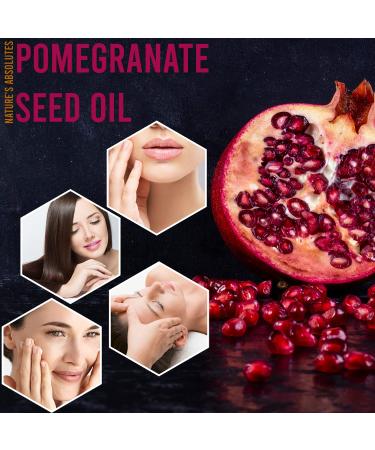 Cold Pressed Pomegranate Seed Oil - 100% Pure & Natural Moisturizer for Hair Skin & Nails | International Shipping Available - Buy Online on GoSupps.com