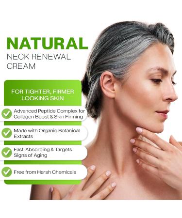 AloeMoist Advanced Neck Firming Cream Anti Aging Skin Firming Neck cream for tightening & lifting Wrinkles Sagging or Crepe Skin Under Chin Face and Chest with Peptides Vitamin C & Hyaluronic Acid - Buy Online on GoSupps.com
