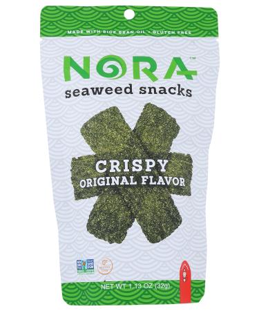 NORA SEAWEED SNACKS Crispy Original Seaweed Snack, 1.13 OZ