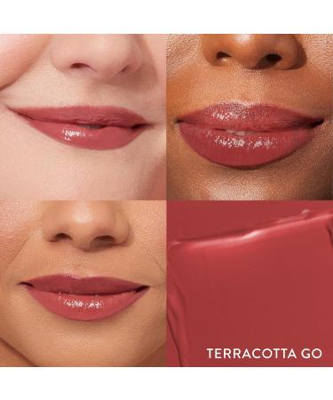 LAURA GELLER Clear Lip Oil Glass Half Full & Tinted Hydrating Lip Balm Terracotta Go Duo | Nourishing Lip Kit for Dry Lips Moisturizing Color and Shine - Buy Online on GoSupps.com