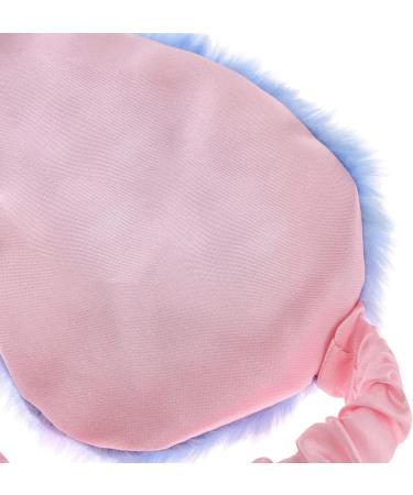 IUAQDP Plush Sleeping Eye Cover 4 Piece Set - Soft Fluffy Blindfold for Travel, Sleepovers, and Parties - Rainbow Colors - Buy Online on GoSupps.com