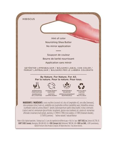 Burt's Bees Lip Tint Balm for Valentine's Day with Long Lasting 2 in 1 Duo Tinted Balm Formula Color Infused with Hydrating Shea Butter for a Natural Looking Buildable Finish Hibiscus (1-Pack) - Buy Online on GoSupps.com