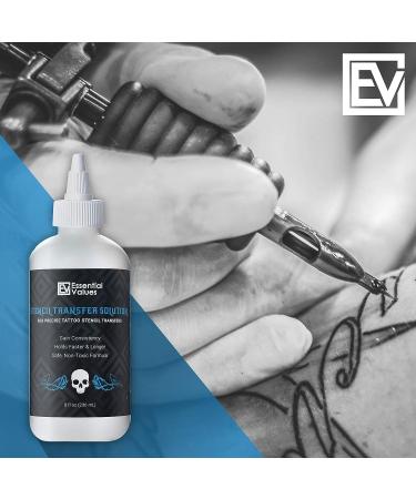 Tattoo Transfer Gel Solution 8 fl oz - Dark & Sharp Stencil Liquid for Long-Lasting Stencils - Buy Online on GoSupps.com