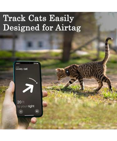 Oopsdoggy Leather Airtag Cat Collar with Bells - Durable GPS Pet Collar for Cats & Small Dogs (Black) - Buy Online on GoSupps.com