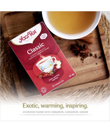Yogi Tea Classic Organic Spice and Herbal Tea Caffeine Free Blend of Cinnamon 17 Tea Bags - Cinnamon - Pack Of 6 - Buy Online on GoSupps.com