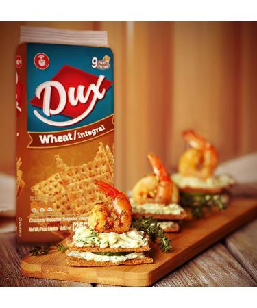 Dux Wheat Crackers | Fiber and Oats | 8.82 Oz (Pack of 4) - Perfect Snack Anytime! - Buy Online on GoSupps.com