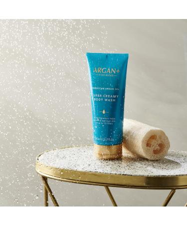 Argan+ Super Creamy Body Wash Moroccan Argan Oil Vegan Shower Gel 200ml - Buy Online on GoSupps.com