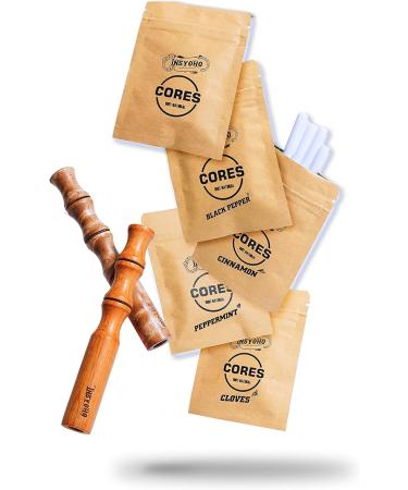 INSYOHO Wooden Vapour Less Inhaler with Nicotine-Free Aromatherapy Diffuser - Limited Edition Golden Camphor - Buy Online on GoSupps.com