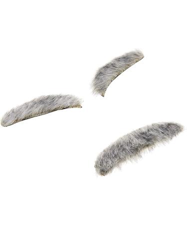 Amscan 840999 Gray Old Man Moustache and Eyebrows Set - Dress Up Accessory - Buy Online on GoSupps.com
