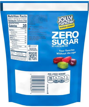 Jolly Rancher Hard Candy Zero Sugar - Assorted Flavors - 6.1 Oz. - Buy Online on GoSupps.com