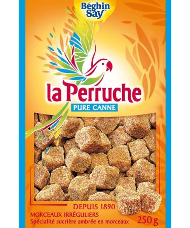 Pure Cane Sugar Cubes La Perruche Brown Sugar Specialty Cubes Premium Quality Perfect Portions 250g - Buy Online on GoSupps.com