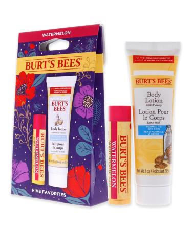Buy Burt's Bees Hive Favorites Kit - Watermelon Lip Balm & Body Lotion | International Shipping Available - Buy Online on GoSupps.com