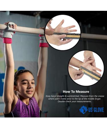 US Glove Women RKO Uneven Bar Grips - Leather Hand Grips for Gymnastics & Weightlifting - Made in USA - Double Buckle Design - Youth to Adult Sizes - Buy Online on GoSupps.com