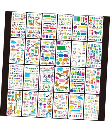 Lurrose Hollow Painting Template 48 Pcs Painting Template Kids Drawing Templates Hollow Lace Ruler Child Drawing Template - Buy Online on GoSupps.com