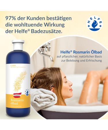 Huile de bain au romarin (200 ml) Additif de bain efficace pour la circulation sanguine galement comme bain de pieds a un effet anti-inflammatoire et analg sique 200 ml (Lot de 1) - Buy Online on GoSupps.com