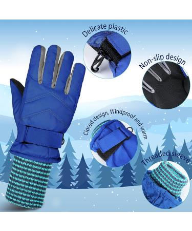 Newcotte Kids Long Cuff Waterproof Winter Gloves - 3 Pairs | Windproof & Warm Mittens for Boys Girls Aged 6-10 - Buy Online on GoSupps.com
