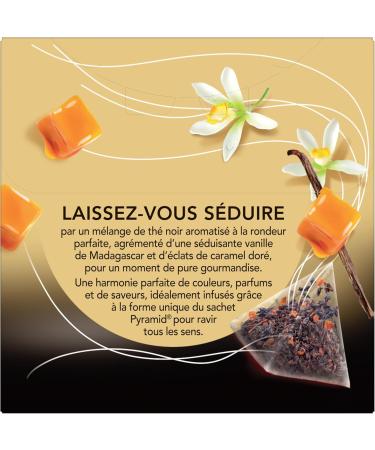 Lipton Th Noir la Vanille de Madagascar et Caramel 20 Sachets Pyramid  - Buy Online on GoSupps.com