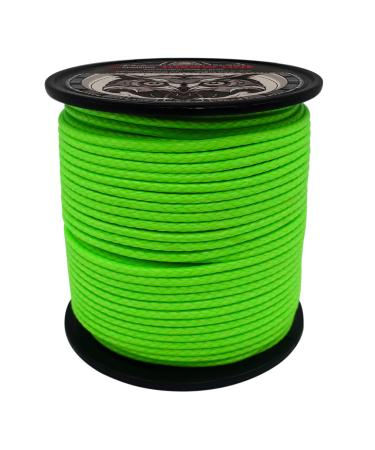 GM CLIMBING Throw Line180Ft Roll UHMWPE Cord High Strength for Tree Climbing Arborist Outdoor Utility Cord (1.7mm Green / 2mm Orange) Green 1.7mm | 180ft