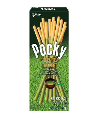 Glico GL55294 Pocky Green Tea Biscuit Sticks 10 Count Green Tea 10 Count (Pack of 1)