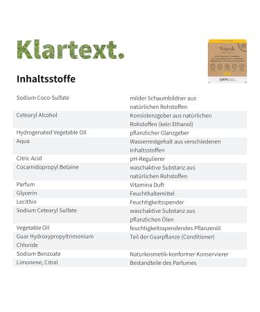 NIYOK 2-in-1 Solid Shampoo & Conditioner Vitamina - Vegan Plastic-Free 100% Natural | Sustainable Hair Care (80g) - Buy Online on GoSupps.com