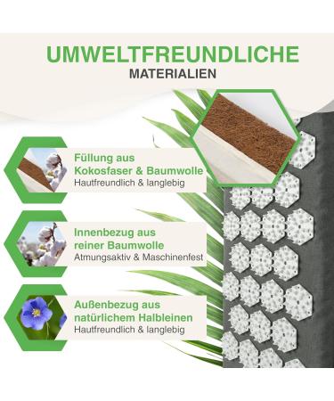 Backlaxx Acupressure Belt for Back Pain Relief | Adjustable Support - Ideal for Home & On-the-Go | Slate Gray - Buy Online on GoSupps.com