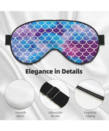 SSIMOO Mermaid Fish Scale Sleep Mask | Adjustable Breathable & Fashionable Eye Mask for Comfortable Sleep | International Shipping Available - Buy Online on GoSupps.com