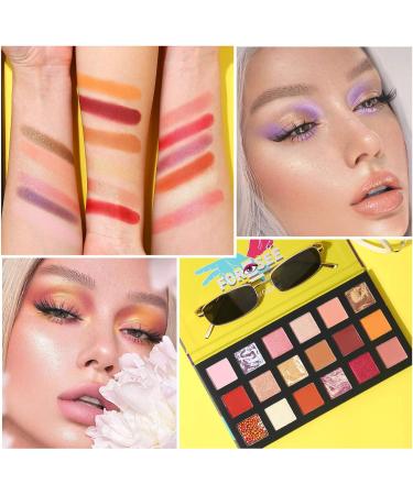 Declining City 18Color Matte Pearl Light Shimmer Eyeshadow Waterproof Smoky Makeup Palette - Buy Online on GoSupps.com