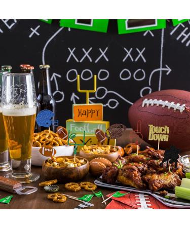 Festicreamy Super Bowl Football Cupcake Toppers - Perfect Football Party Decorations - Buy Online on GoSupps.com