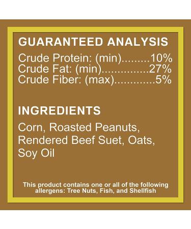 C&S No Melt Peanut Suet Dough Delights for Wild Birds - 12 Pack - Buy Online on GoSupps.com